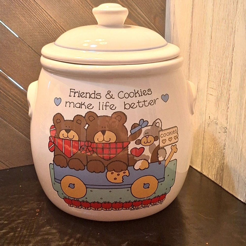 Vintage 1980's Susan Marie McChesney Treasure Craft Cookie Jar